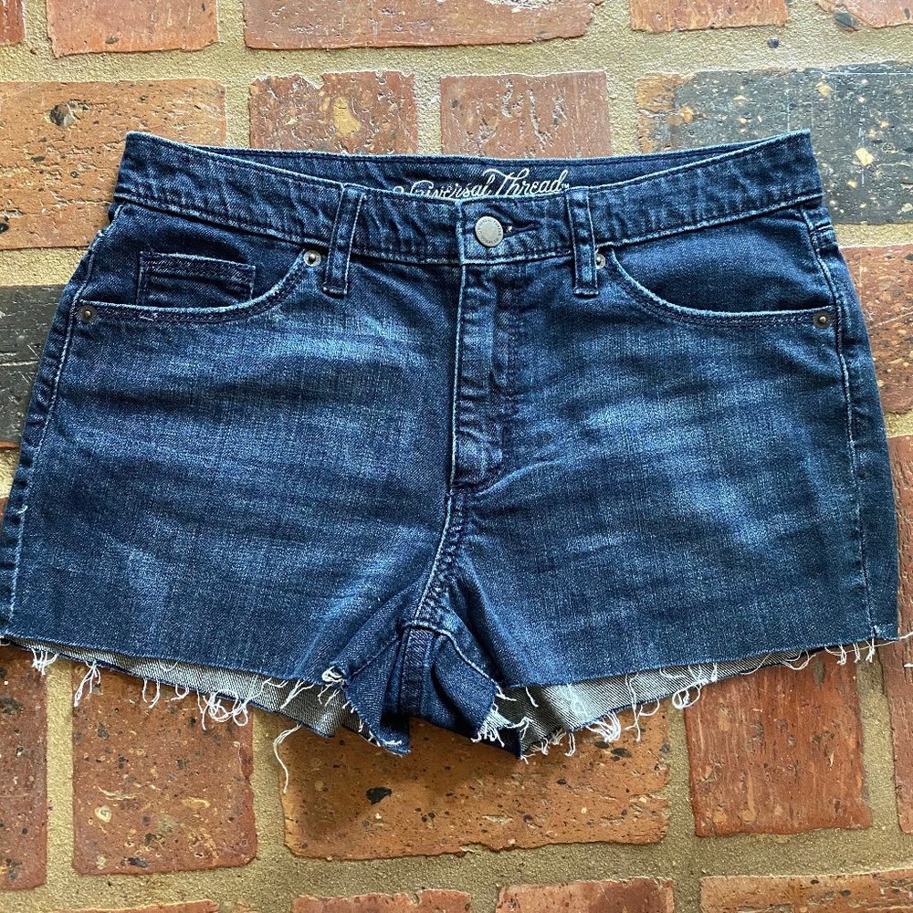 Universal Thread High Rise Shortie Dark Blue Short